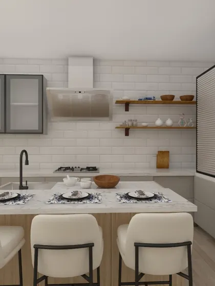 A collection of our 3D design concepts, showcasing various styles, color combinations, and layouts for kitchens, bedrooms, and living rooms. This is the first step in bringing your dream home to life.