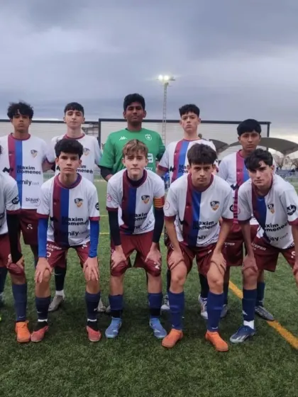 Our player Sunay with his U.D. Alzira 'C' team in Valencia, Spain. We are proud to see our players competing and growing in international football environments.