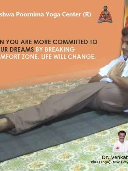 Only when you are committed to your dreams by breaking your comfort zone, life will change. Regular yoga practice is the key to unlocking that commitment. This posture shows the balance of strength and flexibility that you can achieve.