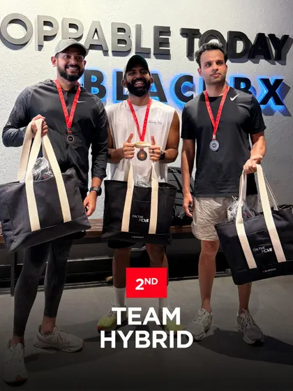 A huge congratulations to our second-place winners, Team Hybrid. They held their own with a strong finish at 72 minutes.