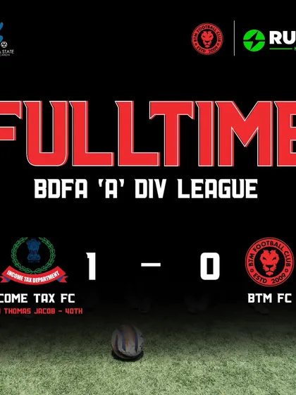 The lows of the beautiful game. A narrow 1-0 loss to Income Tax Department FC was a setback in our qualifying race.