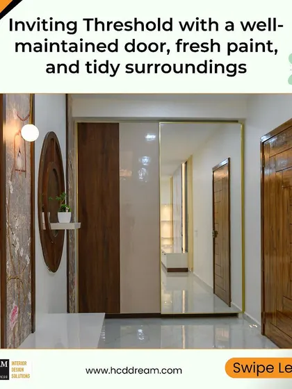An inviting threshold makes a great first impression. A well-maintained door and tidy surroundings create a welcoming entrance that attracts positive energy.