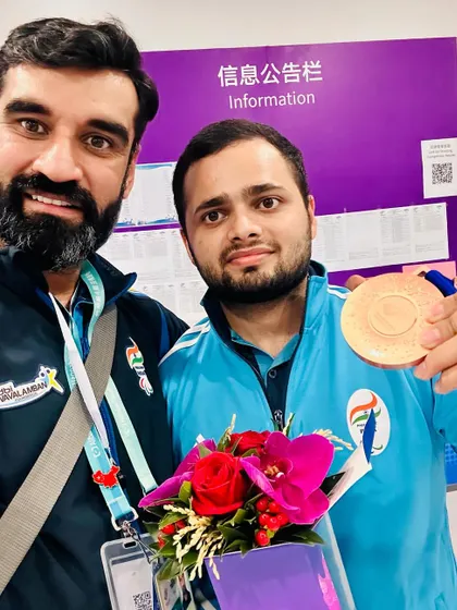 Another bronze medalist making us proud at the Asian Para Games. This is the result of pure discipline.