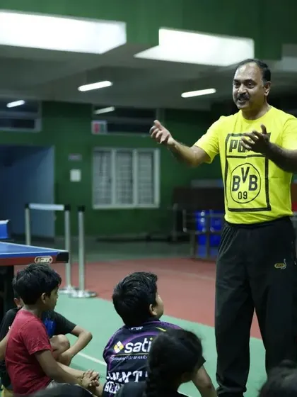 Coach Krunal Telang sharing his insights with our students, fostering a positive and growth-oriented learning environment.