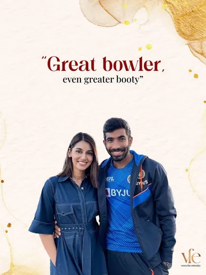 A partnership is also about laughter and playfulness. Sanjana's cheeky compliment shows the importance of not taking yourselves too seriously.