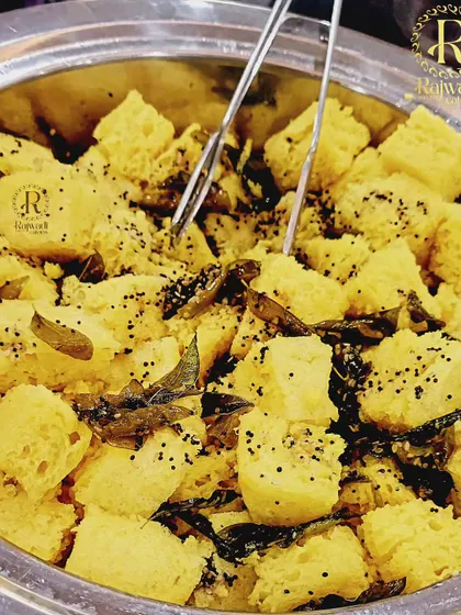 Another look at my delicious Khaman Dhokla, a popular snack and side dish for any occasion. I ensure it is always light, fluffy, and full of flavor.
