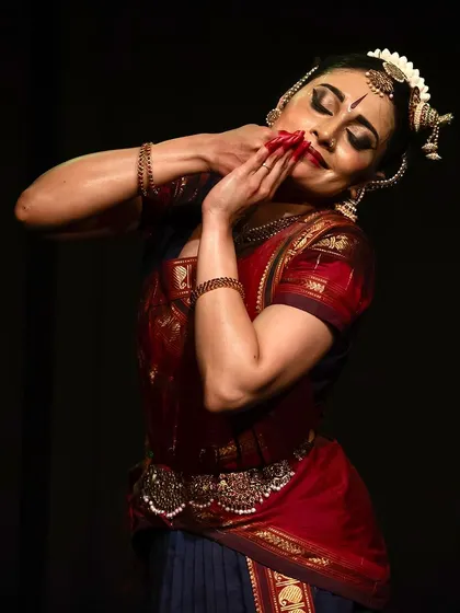 The joy of performing a piece about Andal's yearning for the divine, captured at the Diaspora Dance Festival.