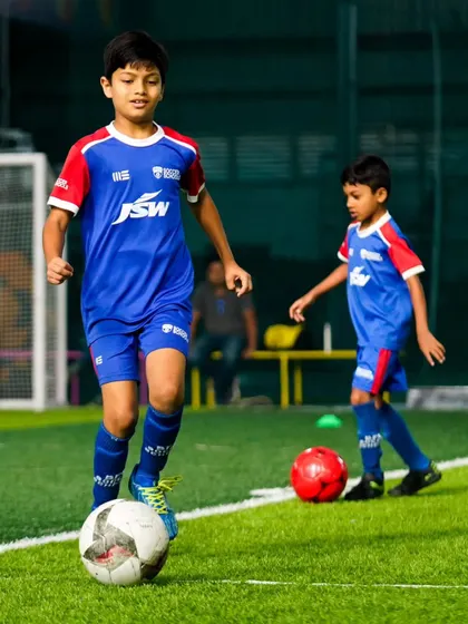 Back to basics with a focus on dribbling. Even during multi-sport events, we ensure football fundamentals are practiced and perfected.