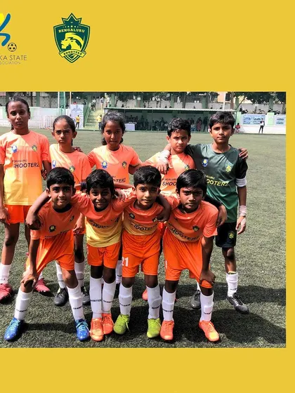 Our U-11 team in action during their YPL match against Shubodhaya FC, demonstrating their developing skills and teamwork.