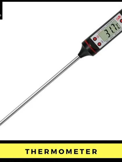 A probe thermometer is another excellent tool for monitoring your wax temperature. The long stainless steel probe gives you a precise reading from the center of your melting pot.