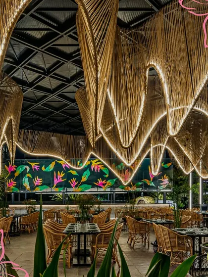 Step into The Flame Tree zone, where the stunning decor is as much a part of the experience as the delicious food from our live kitchen.