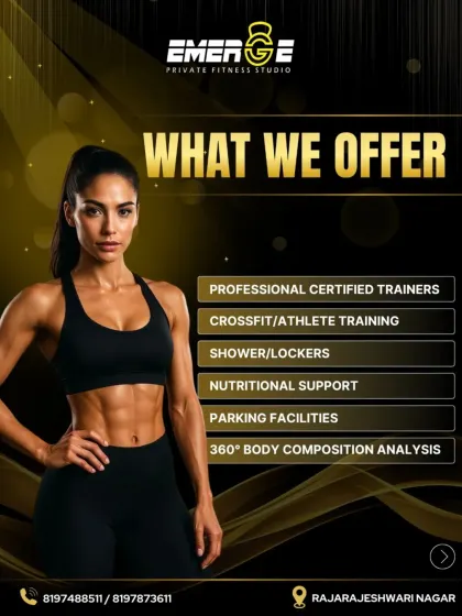 A year-end sale announcement highlighting what we offer, from professional certified trainers and nutritional support to 360-degree body composition analysis.
