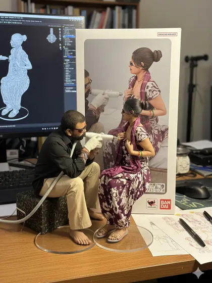 This is a custom 3D model that was made, showing the tattoo removal process. It represents the care and focus I bring to every session. It’s not just about erasing ink for me; it's about helping you start a new chapter with a clean slate.