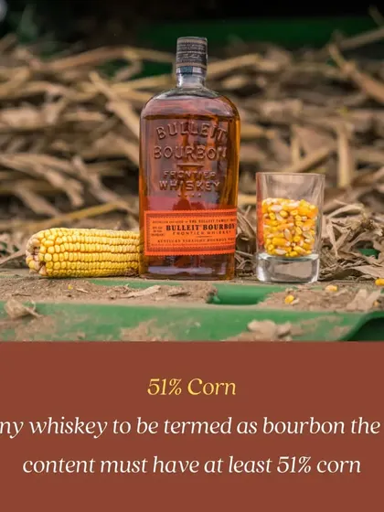 A key rule of bourbon: the grain mixture must contain at least 51% corn. This is a fundamental piece of knowledge we teach in our American whiskey module.