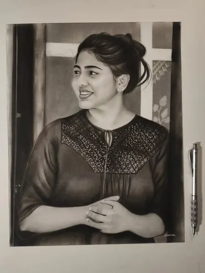 The same portrait, unframed.
