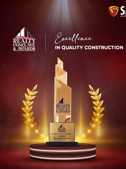 We received the award for Excellence in Quality Construction at the ET Now Realty Conclave 2024. This recognition reinforces our core principle of delivering projects built to the highest standards of quality and durability.