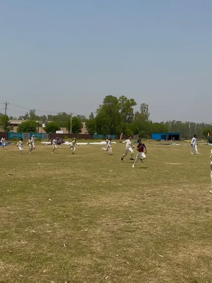 Running towards victory. The final runs being scored.