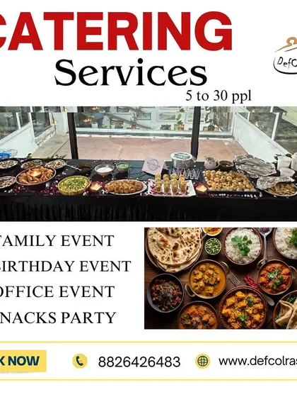 We specialize in catering for groups of 5 to 30 people, making us the perfect choice for family events, office parties, or even a snacks party with friends.