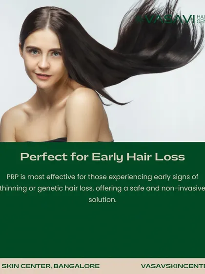 PRP is most effective when started at the early signs of hair thinning or genetic hair loss. It offers a safe, non-invasive solution to slow down hair fall and improve the quality of existing hair.