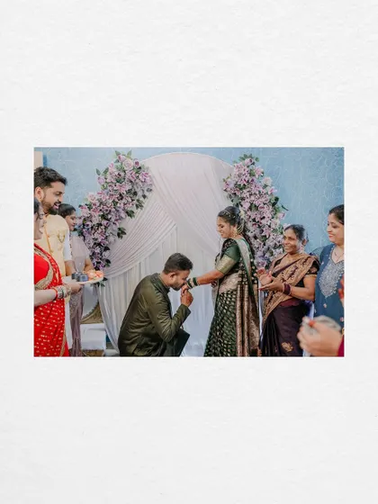 A chivalrous gesture as the groom kisses his fiancée's hand after placing the ring. I capture these small, romantic moments that are full of meaning.