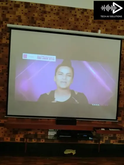 This is an installation I did at a farmhouse in Badlapur. We installed a large 10 foot wide motorized projector screen and an Epson projector, turning the space into a perfect weekend entertainment retreat.