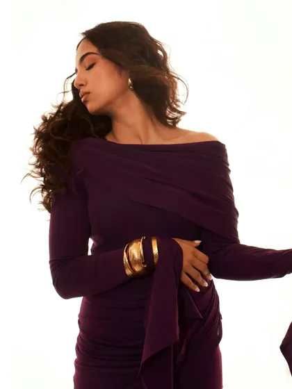 Another angle from the Elle editorial, showing the beautiful movement of the fabric and hair.
