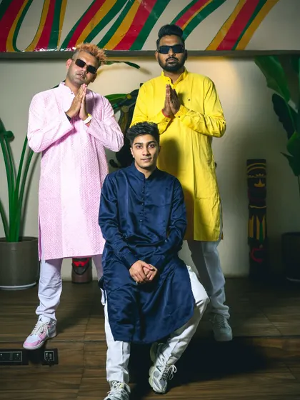 Me and my boys, DJ Proof and The Spindoctor, the crew behind the "Diwali Riddim" parties. We love throwing these events together.