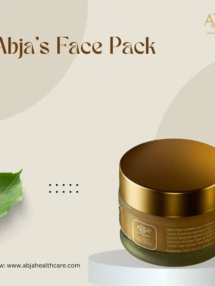 A studio shot of my Ayurvedic Face Pack, a product recommended to help control acne.