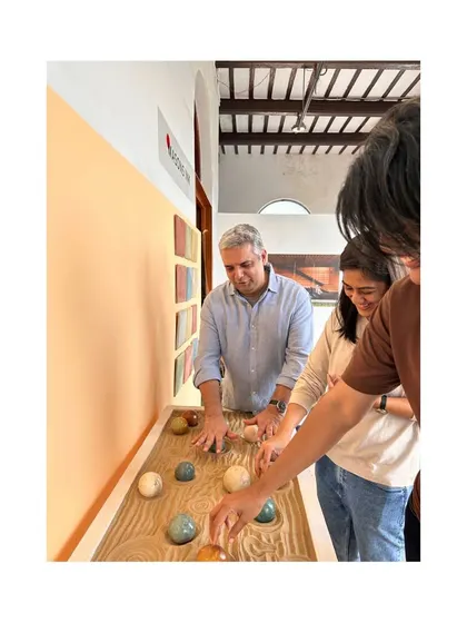 The joy of discovery. We love seeing people connect with the materials and techniques that form the foundation of our work.