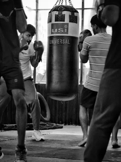 The heavy bag doesn't hit back, but it tells you the truth about your power and stamina. Our boxers spend countless rounds here perfecting their craft.