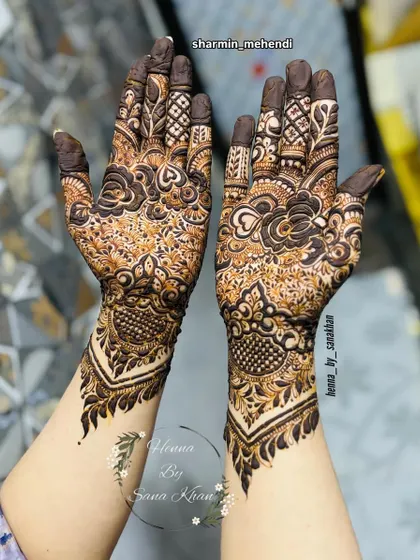 A lovely design that combines floral and heart motifs, perfect for a bride or anyone celebrating love.
