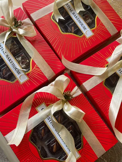 We love creating wedding favors that leave a lasting impression. These beautifully packed boxes of our healthy, refined sugar-free sweets are a perfect way to thank your guests.