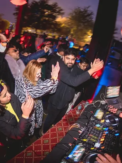Capturing the energy of a New Year's Eve party. It's a special feeling to ring in the new year with a dancefloor full of people celebrating together.