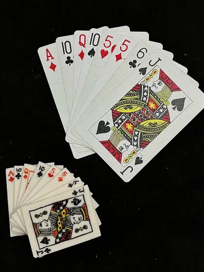 A full hand of rummy, ceramic style. This is what we mean when we say our students are boujee.