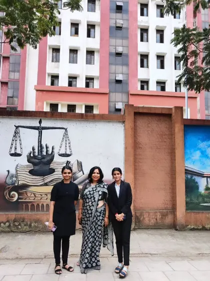With my talented junior lawyers at the Belapur court. Mentoring the next generation of women in law is something I am deeply passionate about.