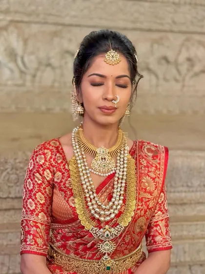 The soft-focus beauty of Lipika's eye makeup. The look is defined yet gentle, allowing her natural beauty to be the focus.