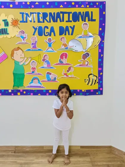 A sweet moment from our Yoga Day celebration. It is wonderful to see even our youngest campers embrace the practice of yoga.