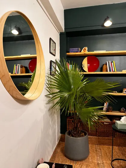 A duplicate image of a cozy corner of our studio.