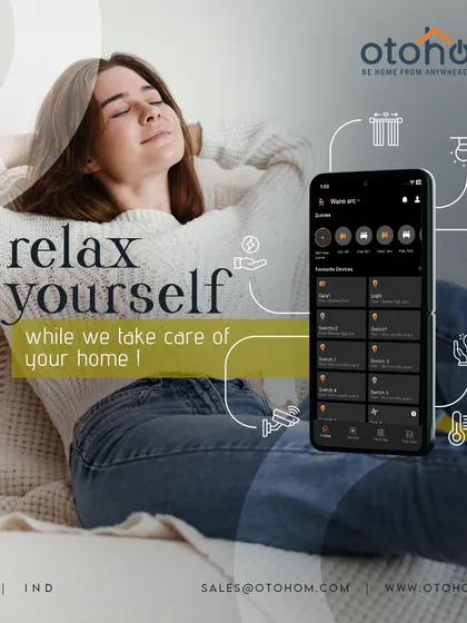 Relax and let us handle the details. Our app provides a comprehensive dashboard to control lighting, curtains, climate, and security, putting you in complete command of your home's comfort.