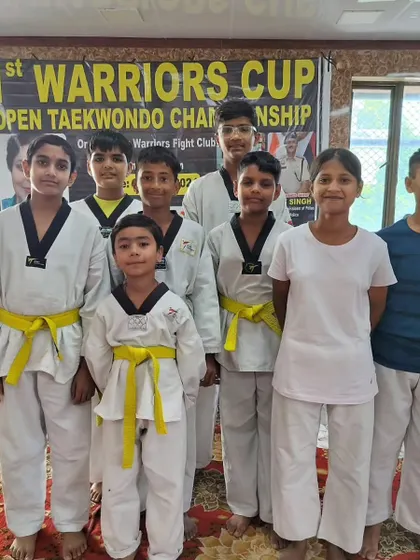 Our team of young warriors before the competition. We prepare them mentally and physically for the challenge ahead.