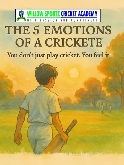 The five emotions of a cricketer. We understand that cricket is a mental game, and we coach the player as a whole person, not just their technique.