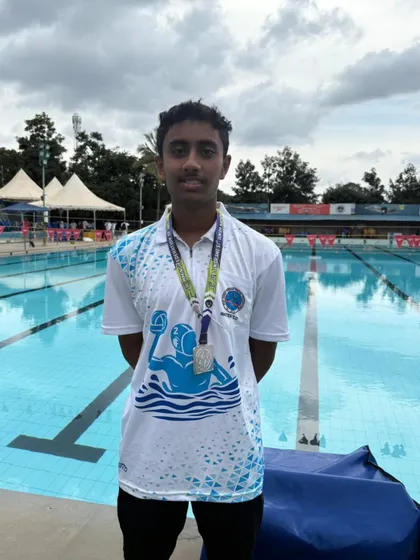 We are so proud of our young swimmer Avaneesh, who won a silver medal in Water Polo with Team Maharashtra at the Junior Nationals. He's also a champion Breaststroker to watch out for!