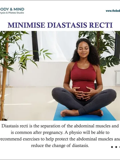 Diastasis recti, or abdominal separation, can be minimized with the right exercises. I teach clients how to engage their deep core muscles correctly, as seen in this seated breathing exercise, to protect the abdominal wall.