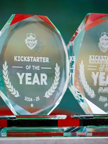 The "Kickstarter of the Year" awards, ready to be presented. We believe in recognizing and celebrating individual excellence within our team framework.