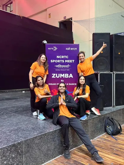 The Misaki team after a successful Zumba session at the NCRTC Sports Meet. We are proud to bring our expertise to corporate wellness initiatives.