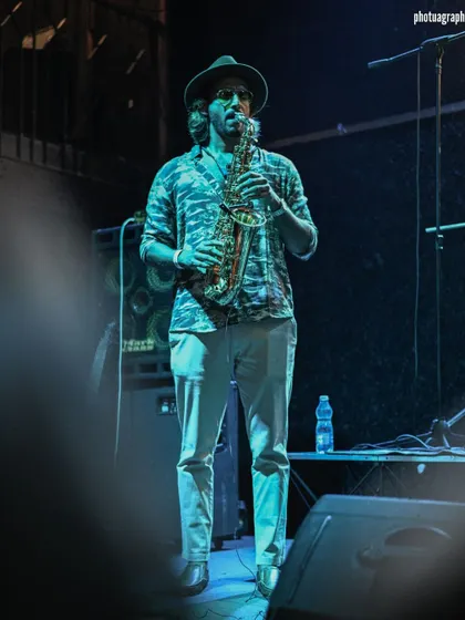 Our saxophonist adding his soulful sound to the mix. The saxophone brings a whole different layer of emotion to our sets.