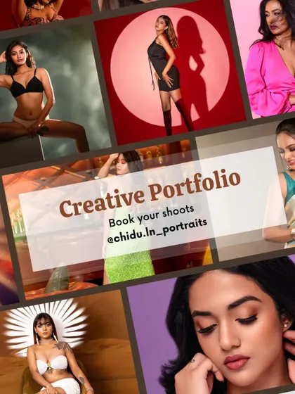 This collage is a snapshot of the diverse creative portfolios I help build. From boudoir to ethnic to high fashion, I work with you to create a collection of images that showcases your unique range.