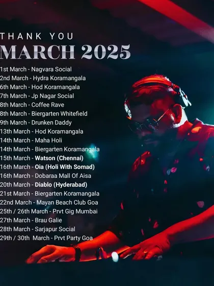 A look back at the March 2025 tour schedule. So many cities, so many amazing nights.