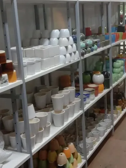 More of our planter inventory, showcasing the depth of our collection. We are a one-stop shop for all your gardening needs.