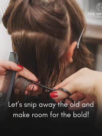 Let's snip away the old and make room for the bold. A precision haircut is the first step to a complete style transformation.